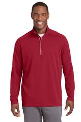Image of Sport-Tek Sport-Wick Textured 1/4-Zip Pullover. ST860