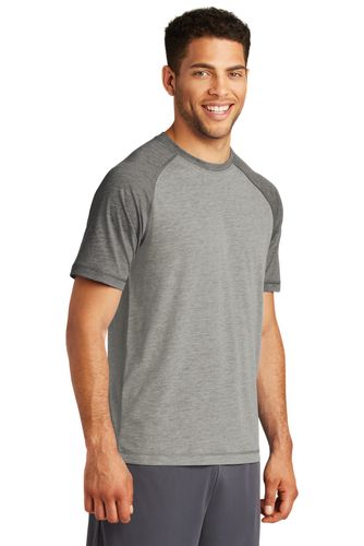 Sport-Tek PosiCharge Tri-Blend Wicking Raglan Tee. ST400 image thumbnail