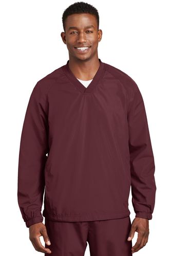 Sport-Tek V-Neck Raglan Wind Shirt. JST72 image thumbnail