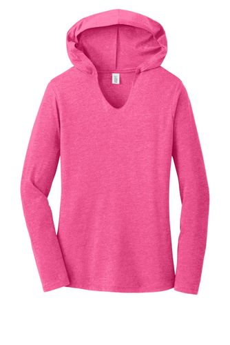 District Women's Perfect Tri Long Sleeve Hoodie. DM139L image thumbnail