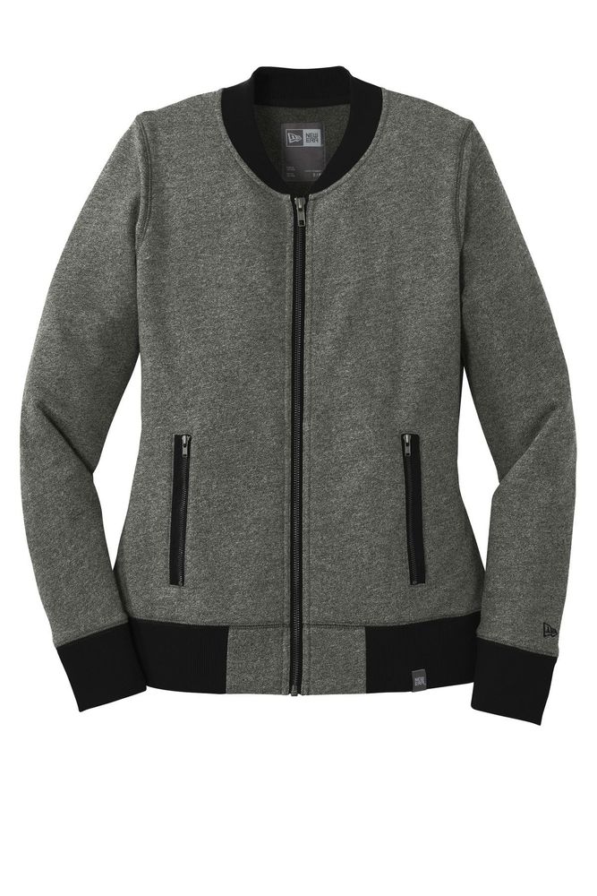 New Era Ladies French Terry Baseball Full-Zip. LNEA503 primary image