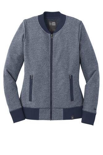 New Era Ladies French Terry Baseball Full-Zip. LNEA503 image thumbnail