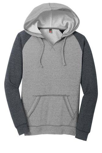 District Women's Lightweight Fleece Raglan Hoodie. DT296 image thumbnail