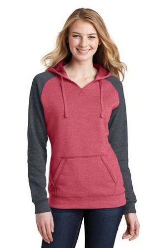 District Women's Lightweight Fleece Raglan Hoodie. DT296 image thumbnail