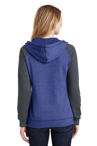 District Women's Lightweight Fleece Raglan Hoodie. DT296 image thumbnail