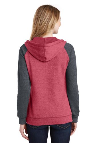 District Women's Lightweight Fleece Raglan Hoodie. DT296 image thumbnail