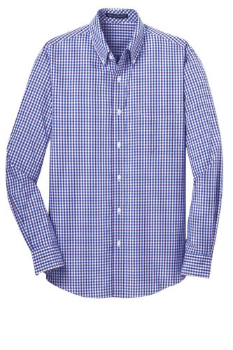 Port Authority Long Sleeve Gingham Easy Care Shirt. S654 image thumbnail