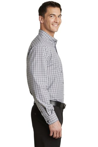 Port Authority Long Sleeve Gingham Easy Care Shirt. S654 image thumbnail