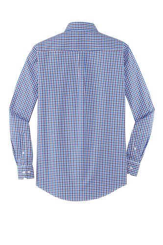 Port Authority Long Sleeve Gingham Easy Care Shirt. S654 image thumbnail
