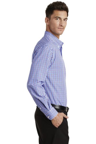 Port Authority Long Sleeve Gingham Easy Care Shirt. S654 image thumbnail