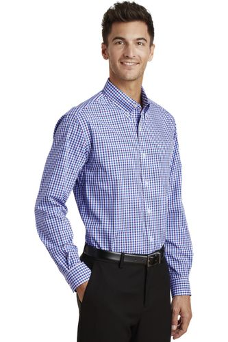 Port Authority Long Sleeve Gingham Easy Care Shirt. S654 image thumbnail