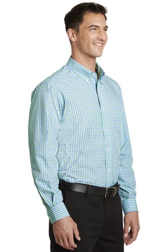 Port Authority Long Sleeve Gingham Easy Care Shirt. S654 image thumbnail