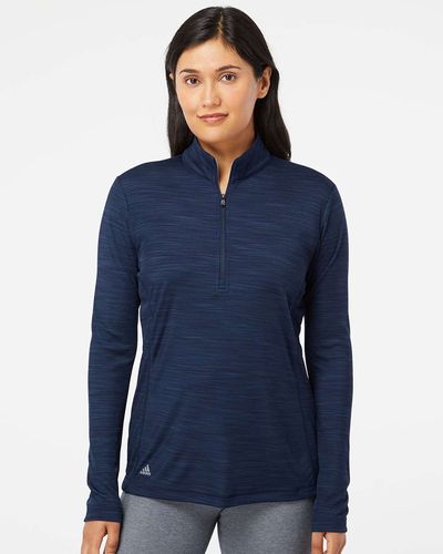 Women's Lightweight Mélange Quarter-Zip Pullover - A476 image thumbnail