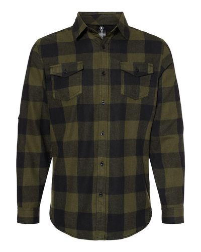 Yarn-Dyed Long Sleeve Flannel Shirt - 8210 image thumbnail