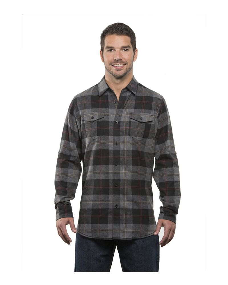 Yarn-Dyed Long Sleeve Flannel Shirt - 8210 primary image