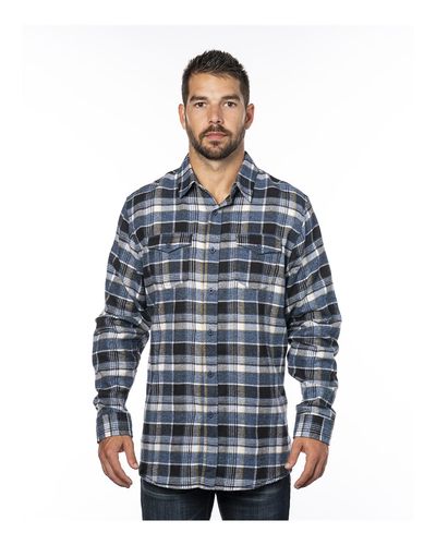 Yarn-Dyed Long Sleeve Flannel Shirt - 8210 image thumbnail