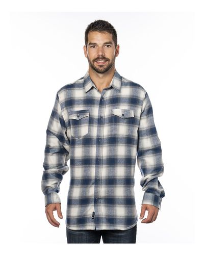 Yarn-Dyed Long Sleeve Flannel Shirt - 8210 image thumbnail