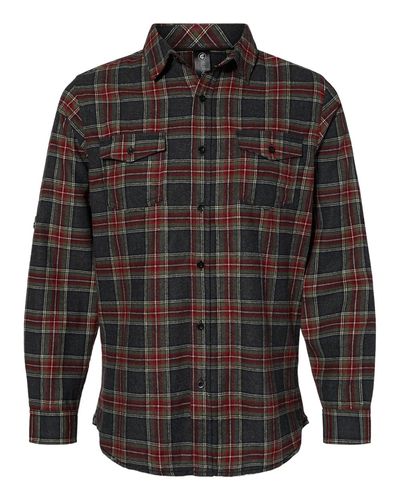 Yarn-Dyed Long Sleeve Flannel Shirt - 8210 image thumbnail