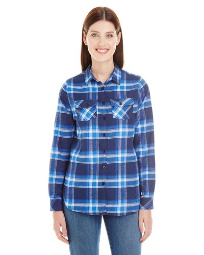 Ladies' Plaid Boyfriend Flannel Shirt image thumbnail