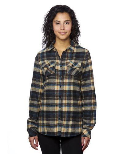 Ladies' Plaid Boyfriend Flannel Shirt image thumbnail