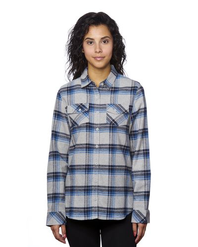 Ladies' Plaid Boyfriend Flannel Shirt image thumbnail