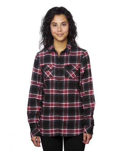 Ladies' Plaid Boyfriend Flannel Shirt image thumbnail