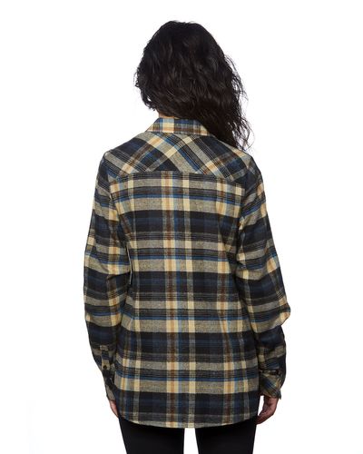 Ladies' Plaid Boyfriend Flannel Shirt image thumbnail