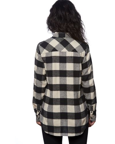 Ladies' Plaid Boyfriend Flannel Shirt image thumbnail
