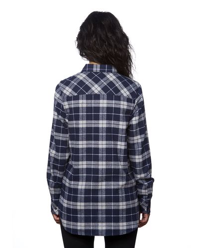 Ladies' Plaid Boyfriend Flannel Shirt image thumbnail