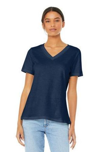 BELLA+CANVAS Women's Relaxed Jersey Short Sleeve V-Neck Tee. BC6405 image thumbnail