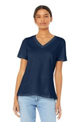 Image of BELLA+CANVAS Women's Relaxed Jersey Short Sleeve V-Neck Tee. BC6405