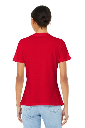 BELLA+CANVAS Women's Relaxed Jersey Short Sleeve V-Neck Tee. BC6405 image thumbnail