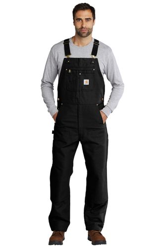 Carhartt Duck Unlined Bib Overalls. CT102776 image thumbnail