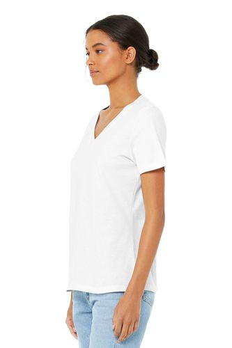 BELLA+CANVAS Women's Relaxed Jersey Short Sleeve V-Neck Tee. BC6405 image thumbnail