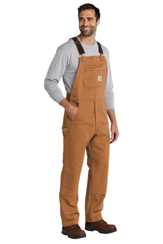 Carhartt Duck Unlined Bib Overalls. CT102776 image thumbnail
