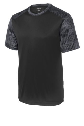 Sport-Tek CamoHex Colorblock Tee. ST371 image thumbnail