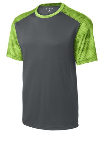 Sport-Tek CamoHex Colorblock Tee. ST371 image thumbnail