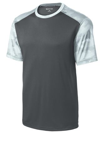 Sport-Tek CamoHex Colorblock Tee. ST371 image thumbnail