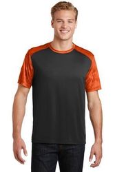Image of Sport-Tek CamoHex Colorblock Tee. ST371