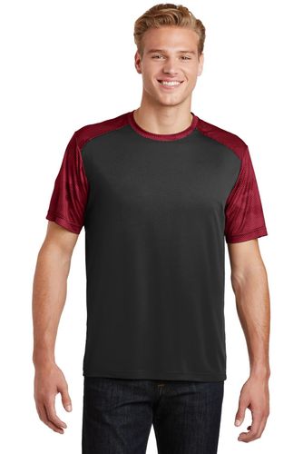 Sport-Tek CamoHex Colorblock Tee. ST371 image thumbnail