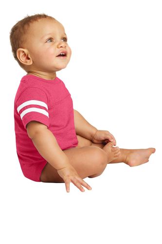 Rabbit Skins Infant Football Fine Jersey Bodysuit. RS4437 image thumbnail