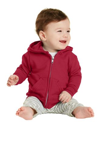 Port & Company Infant Core Fleece Full-Zip Hooded Sweatshirt. CAR78IZH image thumbnail