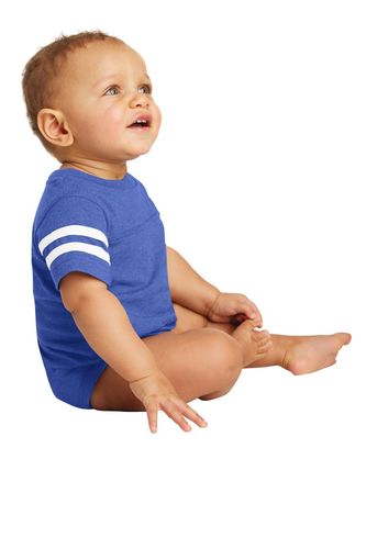 Rabbit Skins Infant Football Fine Jersey Bodysuit. RS4437 image thumbnail