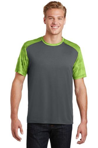 Sport-Tek CamoHex Colorblock Tee. ST371 image thumbnail