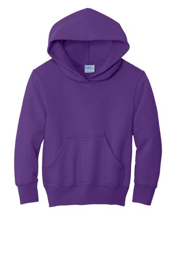 Port & Company - Youth Core Fleece Pullover Hooded Sweatshirt. PC90YH image thumbnail