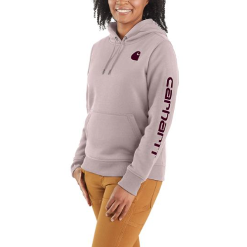 Women's Cahartt Relaxed Fit Midweight Logo Sleeve Graphic Sweatshirt. 102791 image thumbnail