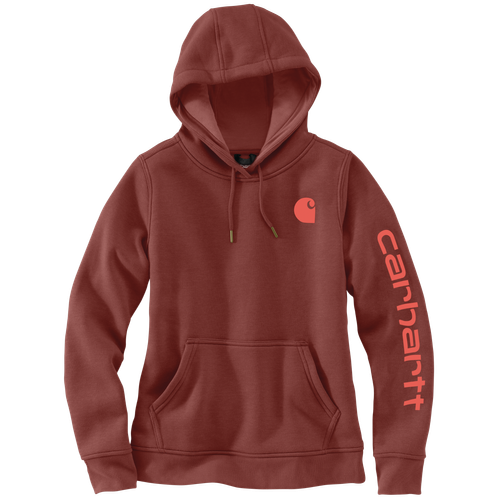 Women's Cahartt Relaxed Fit Midweight Logo Sleeve Graphic Sweatshirt. 102791 image thumbnail