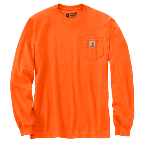 Carhartt Men's Loose Fit Heavyweight Long-Sleeve Pocket T-Shirt. K126 image thumbnail