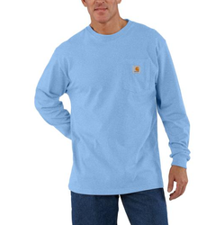 Image of Carhartt Men's Loose Fit Heavyweight Long-Sleeve Pocket T-Shirt. K126