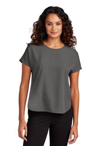 Mercer+Mercer Women's Stretch Crepe Crew. MM2015 image thumbnail